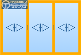 Пластиковые раздвижной балкон в Краснодаре из профиля ПВХ - Теплый вариант 1