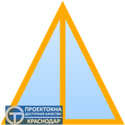 Пластиковое треугольное окно ПВХ в Краснодаре недорого - Вариант 5
